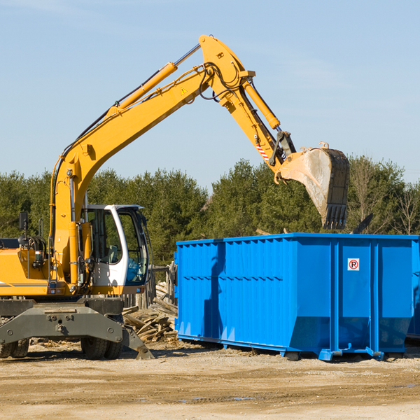 how many times can i have a residential dumpster rental emptied in Munday WV